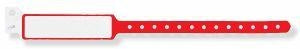 United Ad Label Co Patient ID Wristband Labels - Patient ID Wristband Label, Red - WB5040-16