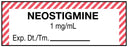 Medical Use Labels - Anesthesia Label, Neostigmine 1 mg/mL, 610, 1-1/2" x 1/2"