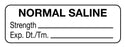 Medical Use Labels - Anesthesia Label, Normal Saline, 1-1/2" x 1/2"