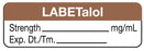 Medical Use Labels - Anesthesia Label, LABETALOL mg/mL, 1-1/2" x 1/2"