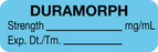 Medical Use Labels - Anesthesia Label, Duramorph mg/mL, 1-1/2" x 1/2"