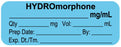 Medical Use Labels - Anesthesia Label, HYDROmorphone mg/mL, " x 3/4"