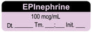 Medical Use Labels - Anesthesia Label, EPInephrine 100 mcg/mL, 1-1/2" x 1/2"