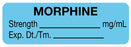 Medical Use Labels - Anesthesia Label, Morphine mg/mL, 1-1/2" x 1/2"