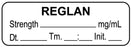 Medical Use Labels - Anesthesia Label, Reglan mg/mL Date Time Initial, 1-1/2" x 1/2"