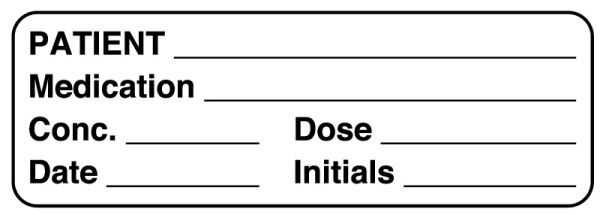 Medical Use Labels - Med Label, 3" x 1"