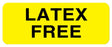 Medical Use Labels - Latex Free Alert Label, 2-1/4" x 7/8"