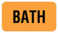 Medical Use Labels - Bath Label, 1-5/8" x 7/8"