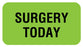 Medical Use Labels - SURGERY TODAY, Communication Label, 1-5/8" x 7/8"