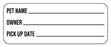 Medical Use Labels - Boarding and Grooming Care Label, 2-1/4" x 7/8"