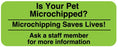 Medical Use Labels - MICROCHIP, Communication Label, 2-1/4" x 7/8"