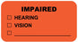 Medical Use Labels - IMPAIRED, Communication Label, 1-5/8" x 7/8"