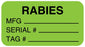 Medical Use Labels - Vaccination Record Label, 1-5/8" x 7/8"