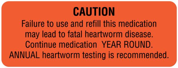 Medical Use Labels - Medication Instruction Label, 3" x 1-1/8"