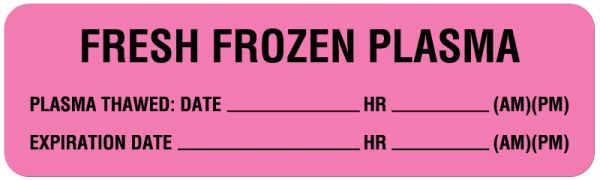 Medical Use Labels - Blood Product and Component Label, 3" x 7/8"