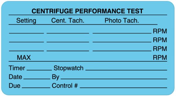 Medical Use Labels - Calibration Label, 3" x 1-5/8"