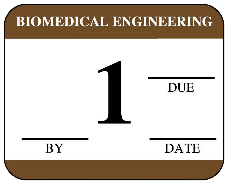 Medical Use Labels - Biomedical Inspection Labels with Due Date