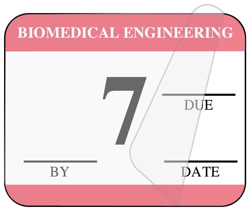 Medical Use Labels - Biomedical Self-Laminating Inspection Labels with Due Date