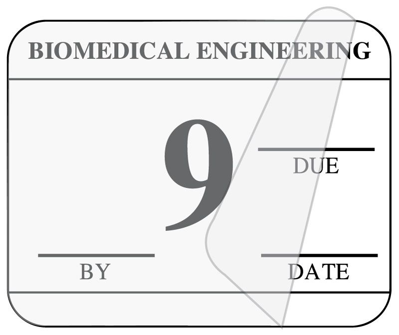 Medical Use Labels - Biomedical Self-Laminating Inspection Labels with Due Date