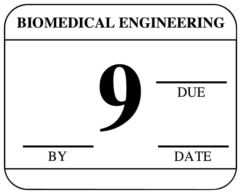 Medical Use Labels - Biomedical Inspection Labels with Due Date