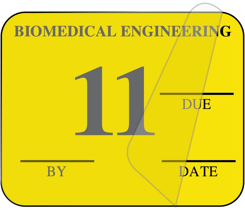 Medical Use Labels - Single Color Biomedical Inspection Labels