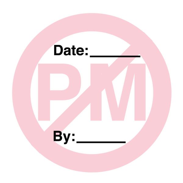 Medical Use Labels - No PM Inspection Label, 3/4" x 3/4"