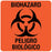 Medical Use Labels - Bilingual Biohazard Warning Label, 3" x 3"