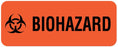 Medical Use Labels - Biohazard Warning Label, 1-1/4" x 5/16"