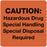 Medical Use Labels - Hazardous Drug Warning Label, 3" x 3"