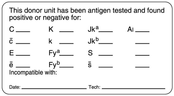 Medical Use Labels - Antigen Testing Label, 3" x 1-5/8"