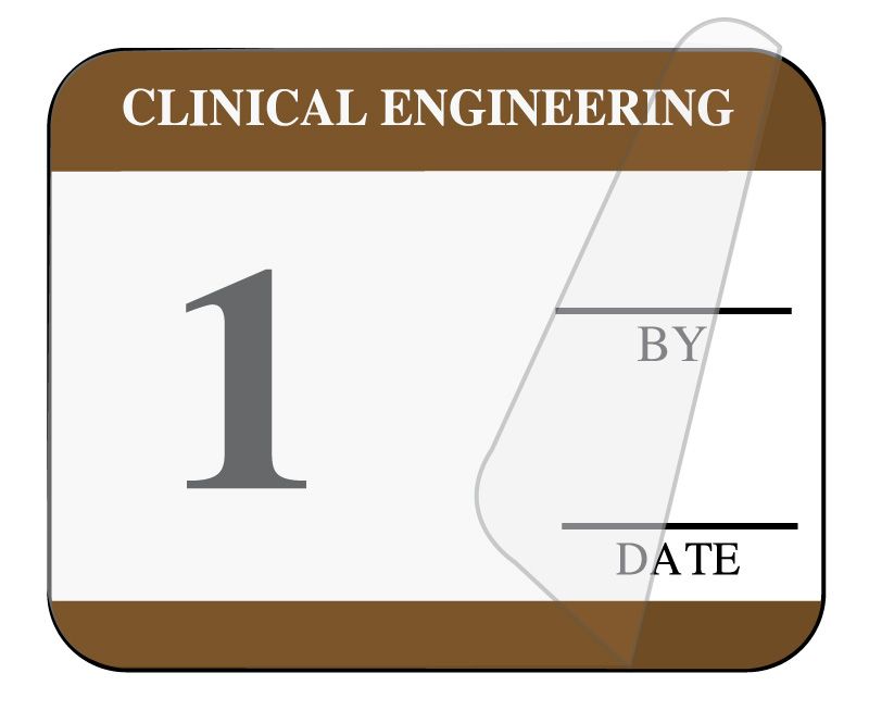 Medical Use Labels - Clinical Engineering Self-Laminating Inspection Labels