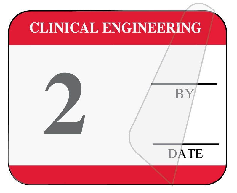 Medical Use Labels - Clinical Engineering Self-Laminating Inspection Labels