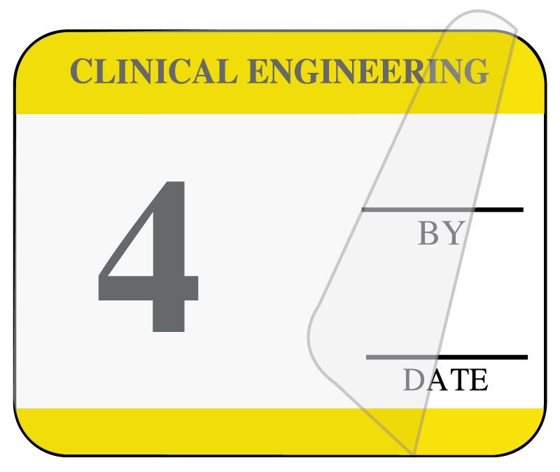 Medical Use Labels - Clinical Engineering Self-Laminating Inspection Labels