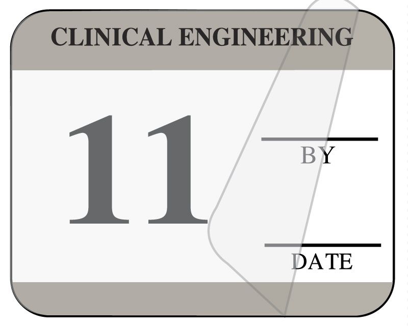 Medical Use Labels - Clinical Engineering Self-Laminating Inspection Labels