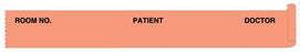 Medical Use Labels - Salmon Patient Chart Tape, 1/2" x 500"