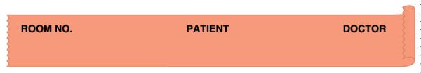 Medical Use Labels - Salmon Patient Chart Tape, 1/2" x 500"