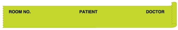 Medical Use Labels - Chartreuse Patient Chart Tape, 1/2" x 500"