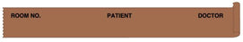 Medical Use Labels - Copper Patient Chart Tape, 1/2" x 500"