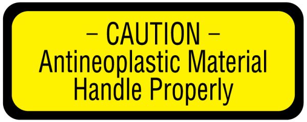 Medical Use Labels - Antineoplastic Warning Label, 2-1/4" x 7/8"