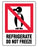 Medical Use Labels - REFRIGERATE DO NOT FREEZE, Shipping Label, 3" x 4"