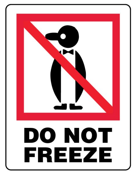 Medical Use Labels - DO NOT FREEZE, Shipping Label, 3" x 4"