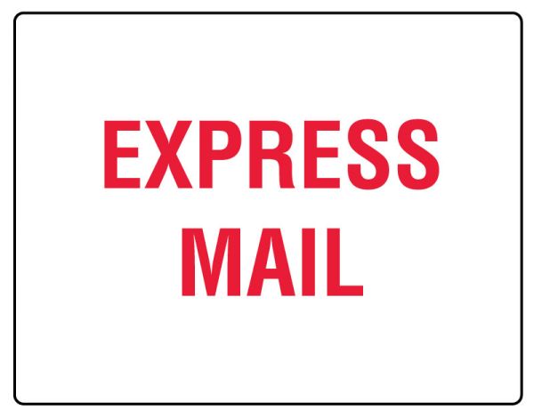 Medical Use Labels - EXPRESS MAIL Shipping Label, 4" x 3"