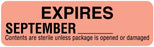 Medical Use Labels - Monthly Color-Coded Expiration Labels