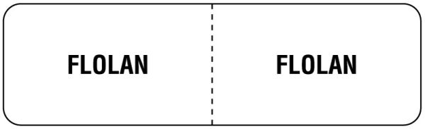 Medical Use Labels - FLOLAN, I.V. Line Identification Label, 3" x 7/8"