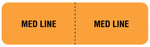 Medical Use Labels - MED LINE I.V. Line Identification Label, 3" x 7/8"