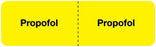 Medical Use Labels - PROPOFOL, I.V. Line Identification Label, 3" x 7/8"