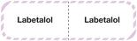 Medical Use Labels - LABETALOL, I.V. Line Identification Label, 3" x 7/8"