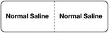 Medical Use Labels - NORMAL SALINE, I.V. Line Identification Label, 3" x 7/8"