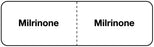 Medical Use Labels - MILRINONE, I.V. Line Identification Label, 3" x 7/8"