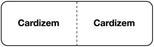 Medical Use Labels - CARDIZEM, I.V. Line Identification Label, 3" x 7/8"